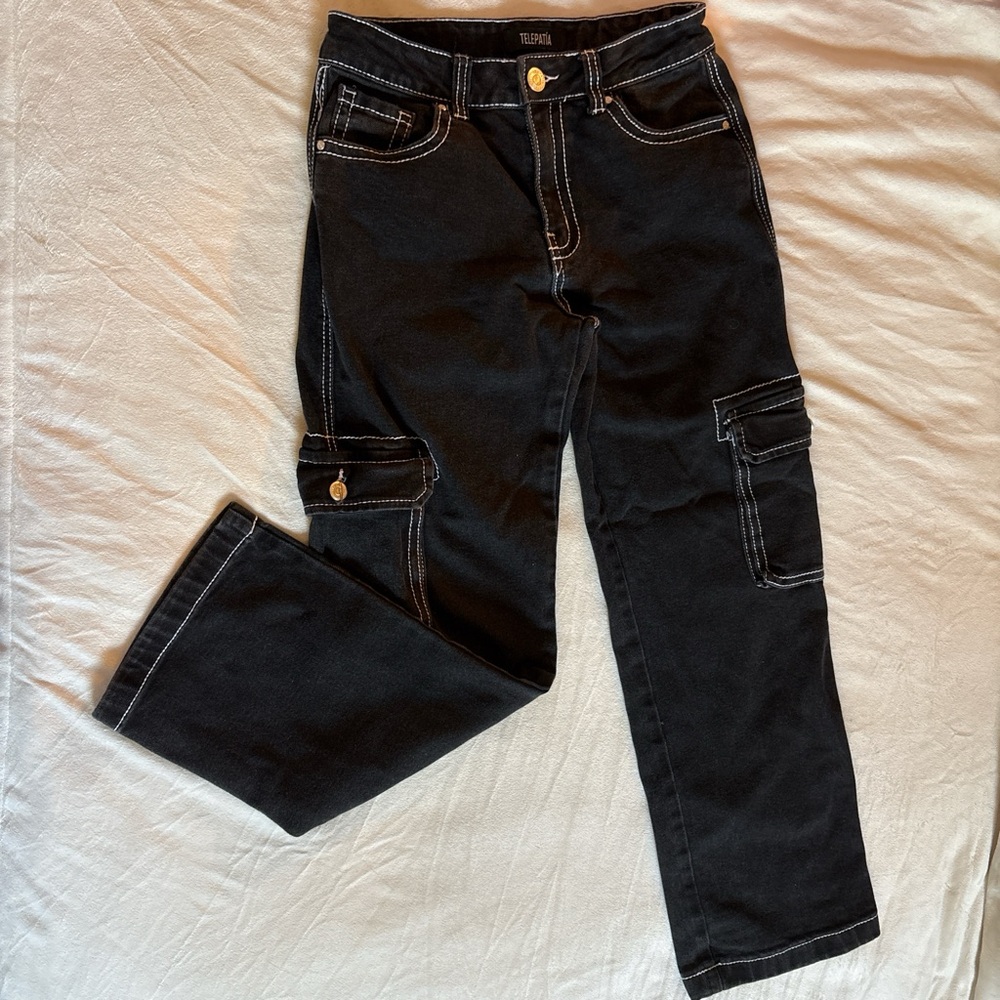 Trendy Black Cargo Pants for Women